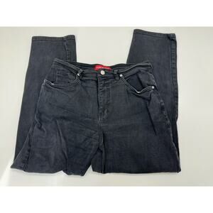 Gloria Vanderbilt Womens Jeans Size 14 Short Black Denim